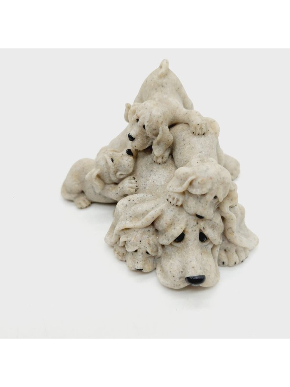 Quarry Critters Peaches Puppies Dog Mom Hounds Figurine Second Nature Designs